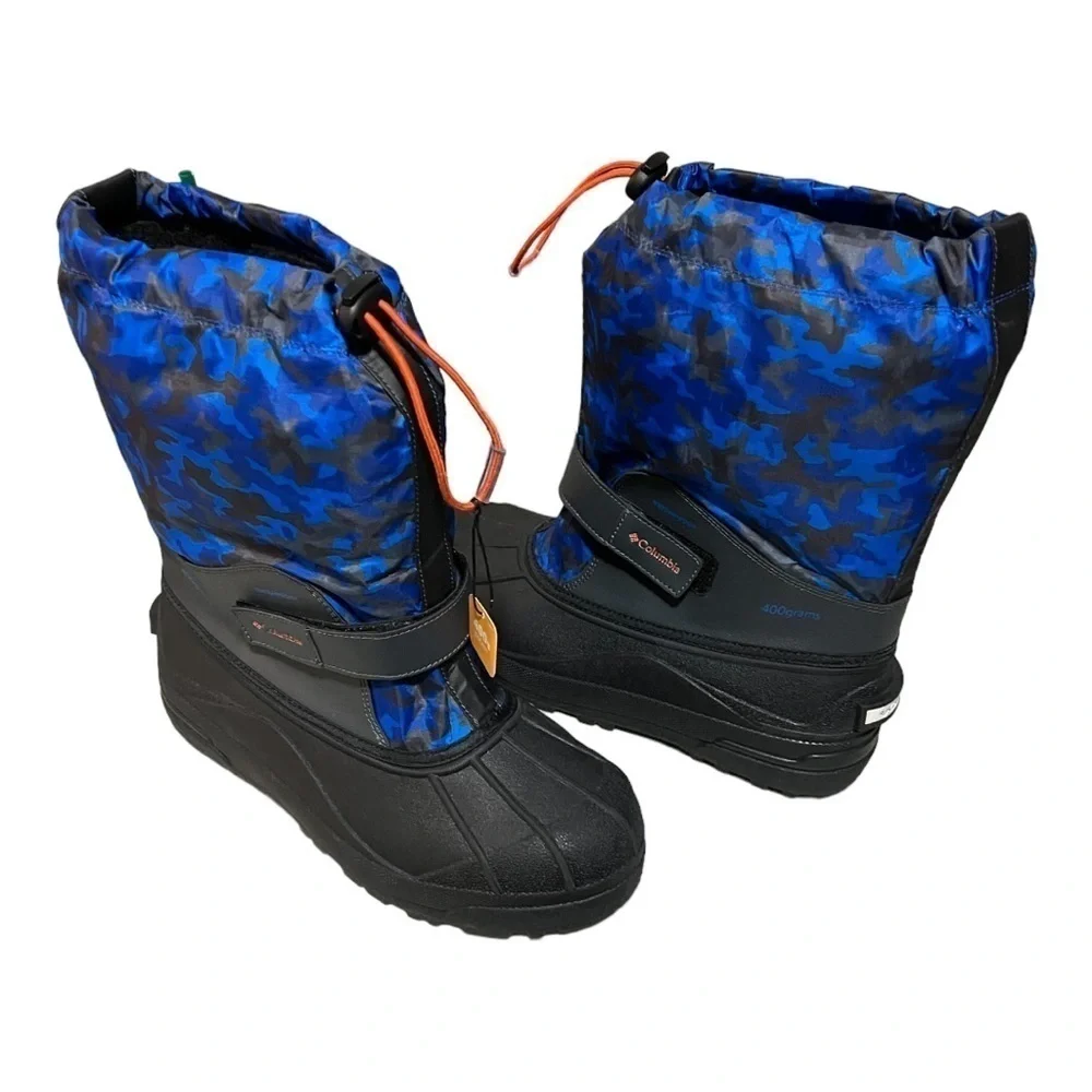 Columbia Kids Powderbug Forty Print Winter Boots Waterproof